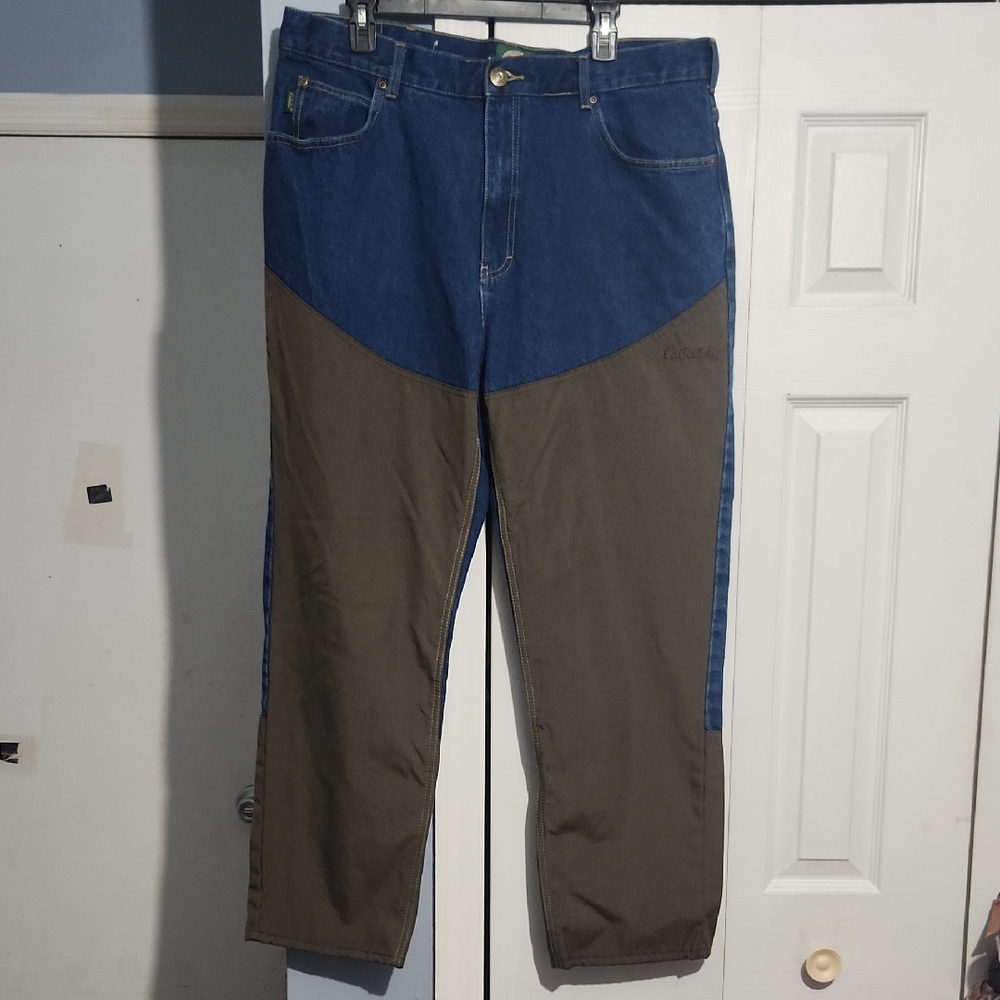 Cabela's Blue and Brown Hunting Jeans  38x30